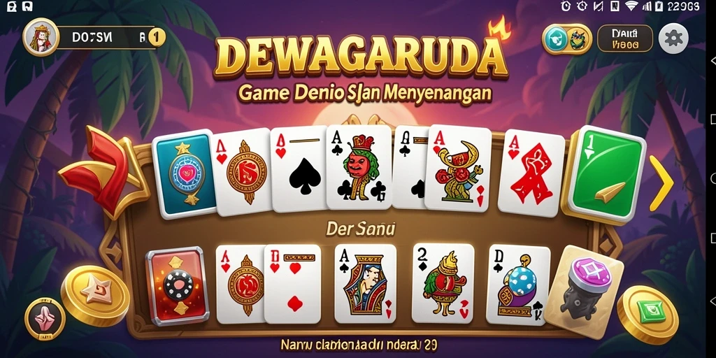 Tangkapan layar gameplay DEWAGARUDA yang menampilkan aksi Domino yang seru.