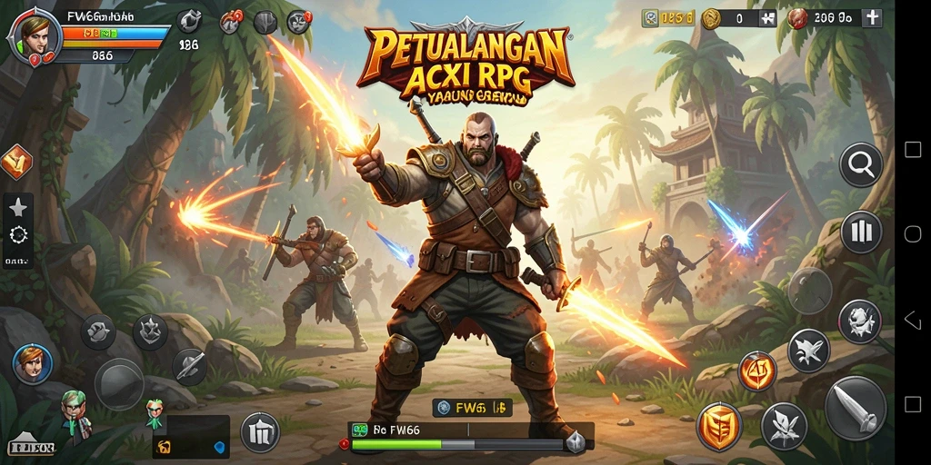 Gameplay seru dengan pertarungan aksi yang mendebarkan.