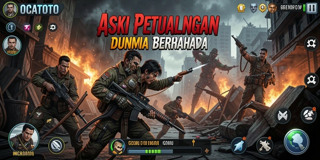 Gameplay seru OCATOTO dengan aksi mendebarkan.