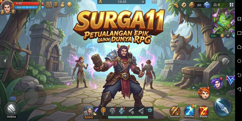 Gameplay menarik di dunia fantasi yang mendebarkan.