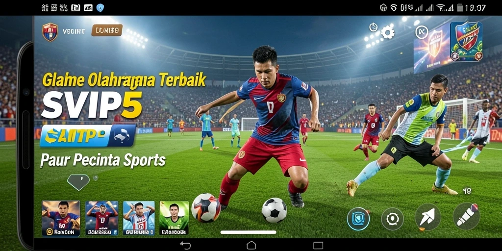 Tampilan gameplay menarik dari SVIP5 dengan grafis olahraga yang memukau.